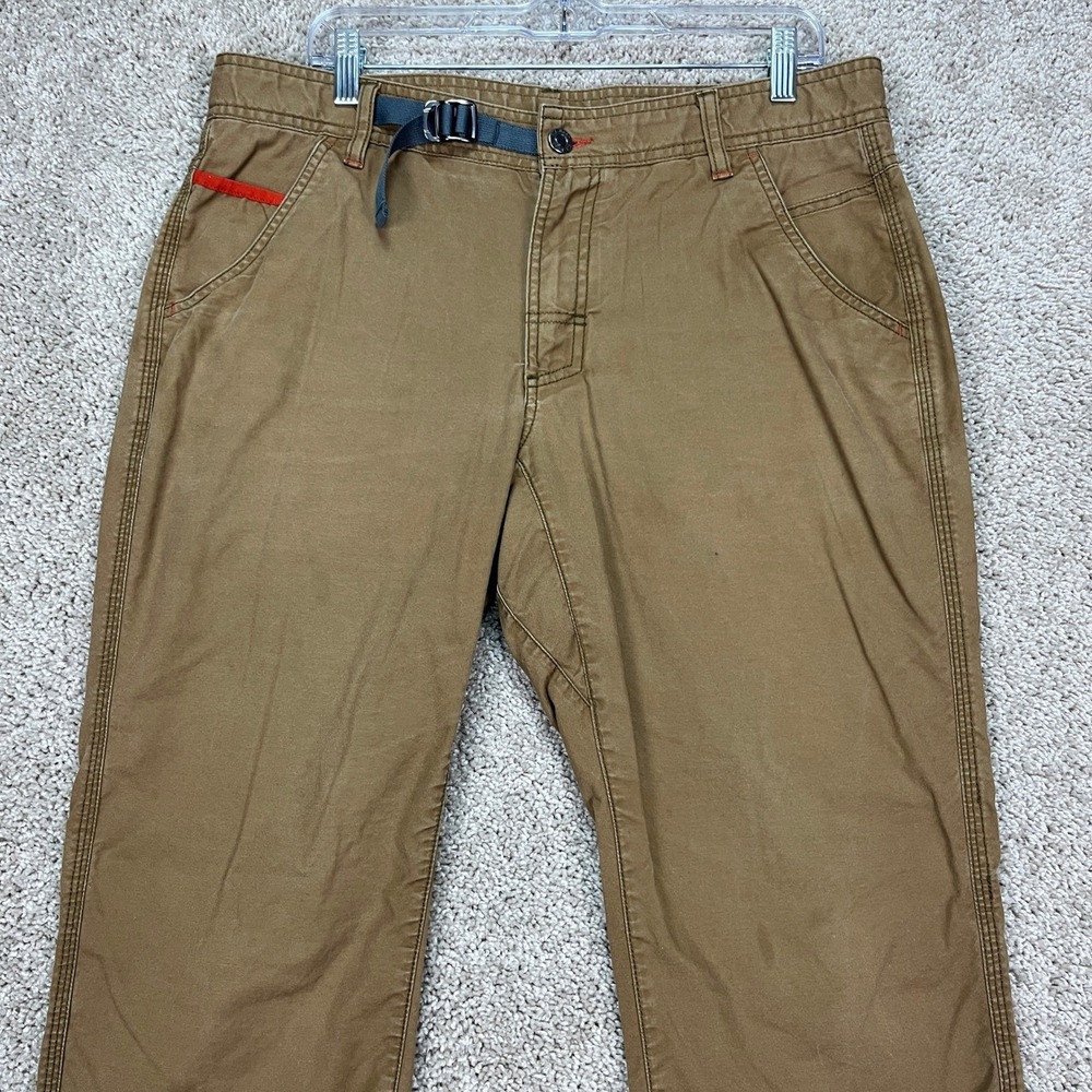 L.L. Bean Men's Brown Stretch Casual Pants 35x30 Outdoor‎ Comfort Slim Fit